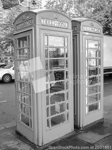 Image of London telephone box