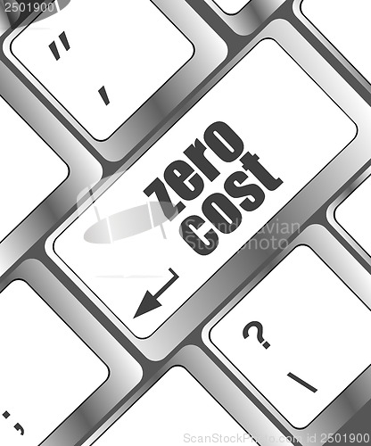 Image of Zero Cost keyboard Keys Show Analysis And Value Of An Investment