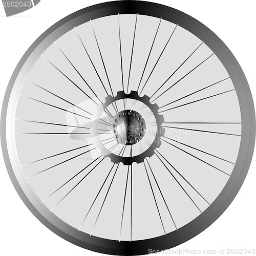 Image of bike wheel black silhouette