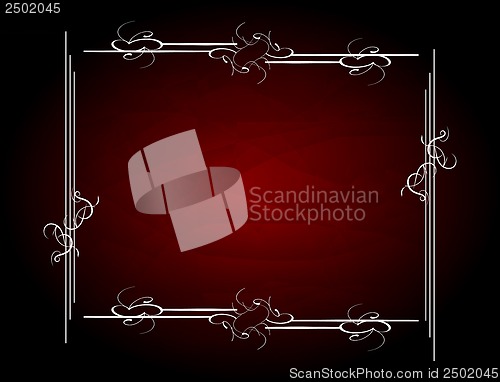 Image of Invitation vintage frame greeting card