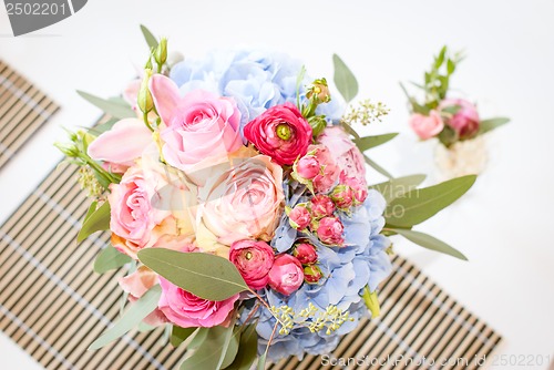 Image of bright luxury wedding flowers background