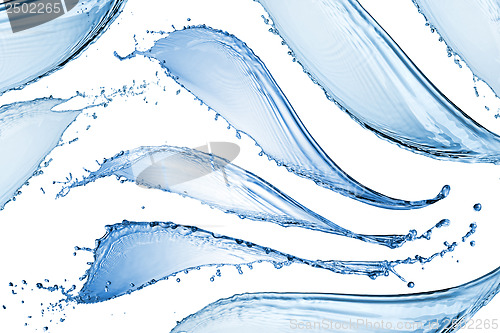 Image of water splash isolated on white