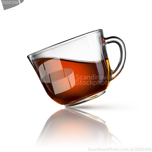 Image of cup of tea isolated on white