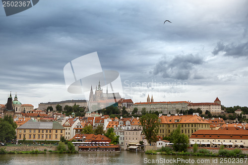 Image of View of the district of Hradcany and St. Vitus Cathedral in Prag