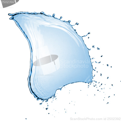 Image of water splash isolated on white