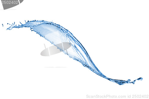 Image of water splash isolated on white