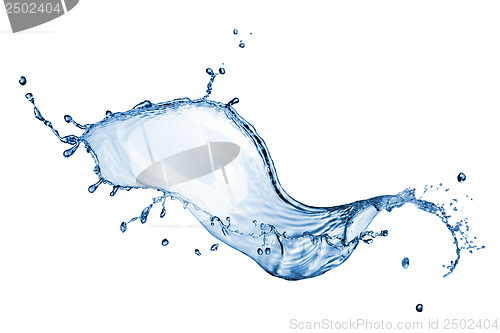 Image of water splash isolated on white