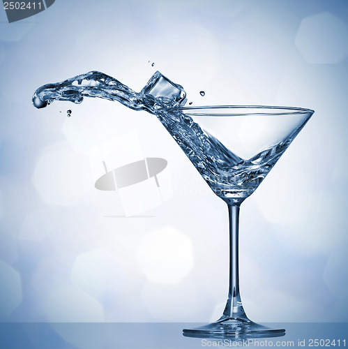 Image of Martini splash in glass