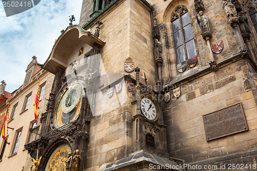 Image of Tower with Astronomical Clock in Prague
