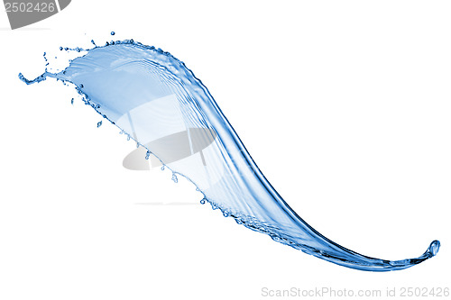 Image of water splash isolated on white