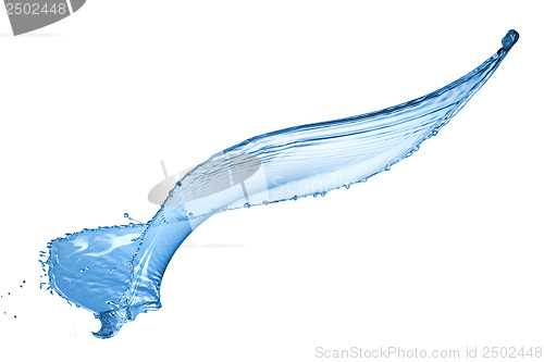 Image of water splash isolated on white