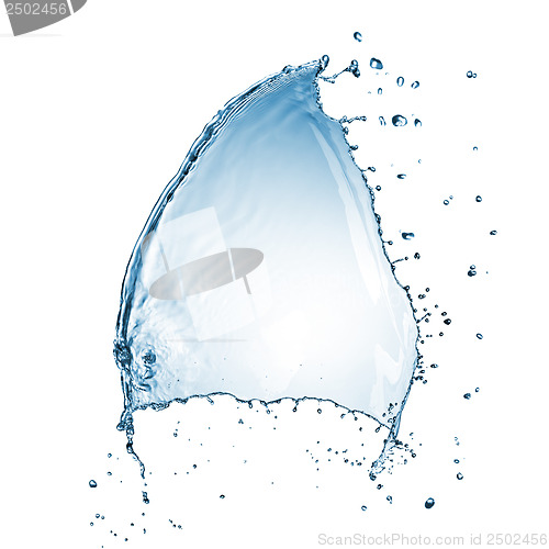 Image of water splash isolated on white background