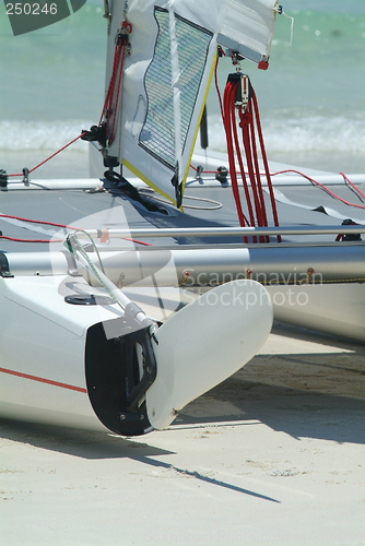 Image of Detail of catamaran