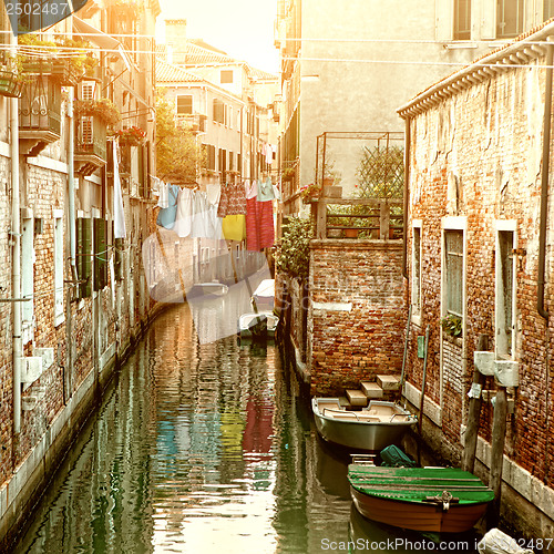 Image of Canal in Venice, Italy