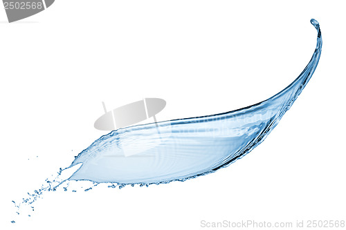 Image of water splash isolated on white