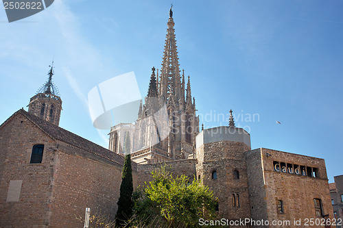 Image of Gothic Barcelona Cathedral (Santa Eulalia or Santa Creu)