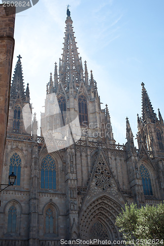 Image of Gothic Barcelona Cathedral (Santa Eulalia or Santa Creu)