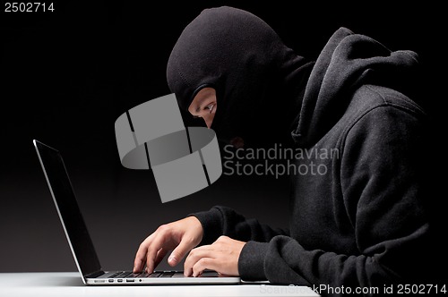 Image of Computer hacker in a balaclava