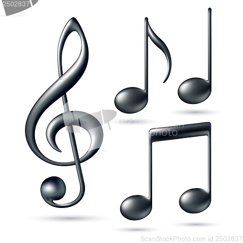Image of Treble clef with notes