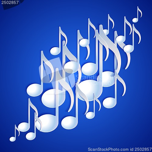 Image of Music note background design.