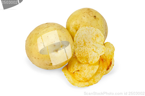 Image of Chips with yellow potato