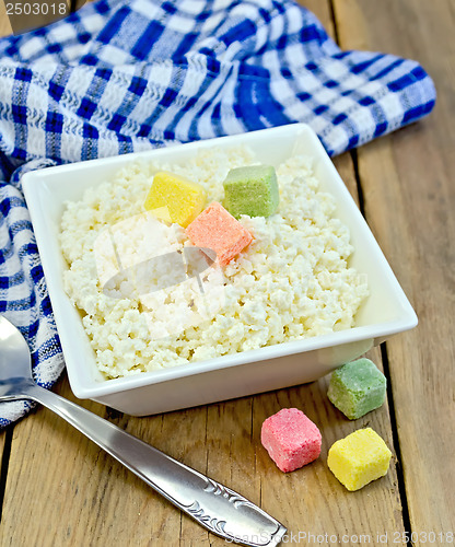 Image of Curd with colored sugar