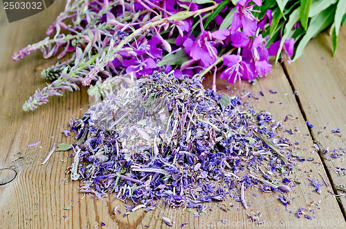 Image of Herbal tea from fireweed dry and fresh