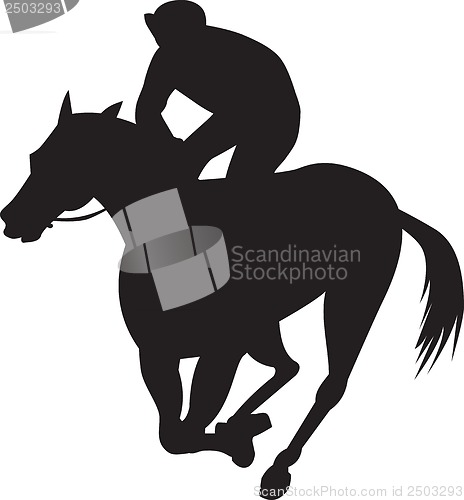 Image of Horse Racing Silhouette