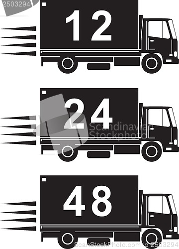 Image of Delivery Truck Retro