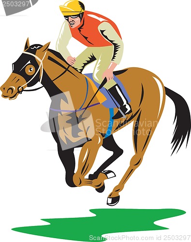 Image of Horse Racing Equestrian Retro