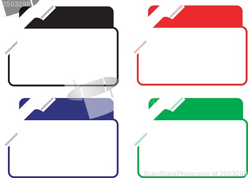Image of Label Coupon Isolated