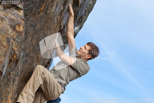 Image of rock climbing outdoors