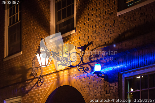 Image of Alleyway by night