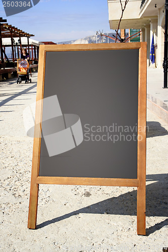 Image of Restaurant menu chalkboard 