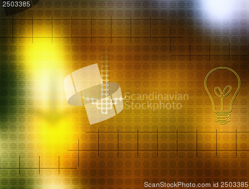 Image of Background - bulb & arrow