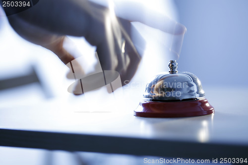 Image of Close up photo of a bell 