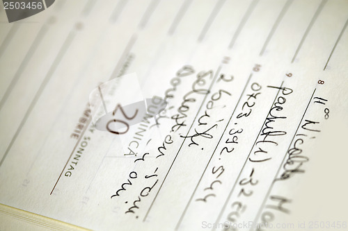 Image of Old agenda