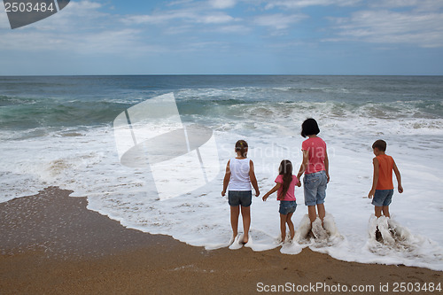 Image of Family on the beach