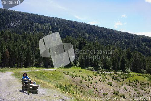 Image of Bench in Pyrenees