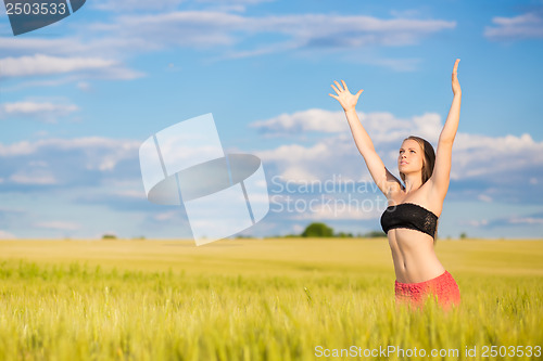 Image of Attractive young blond woman