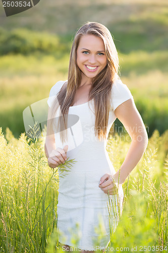 Image of Cheerful young blonde