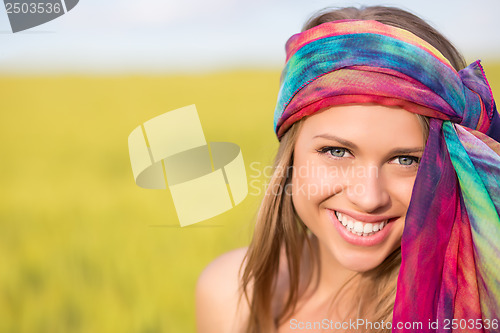 Image of Pretty smiling woman