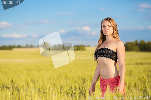 Image of Thoughtful young blonde