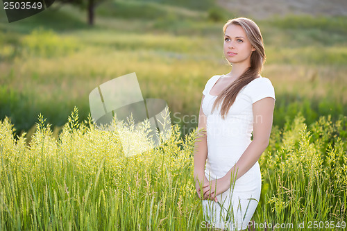 Image of Dreamy young woman