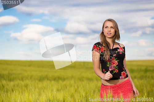 Image of Attractive blond woman