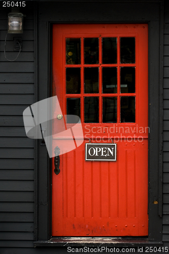 Image of Red door