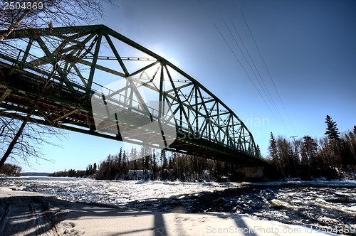 Image of Churchill River in Winter