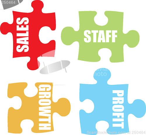 Image of business jigsaw colour