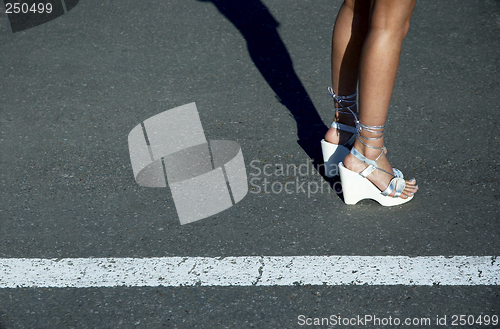 Image of Sexy legs in sandals