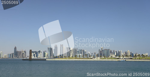 Image of Doha skyline panorama